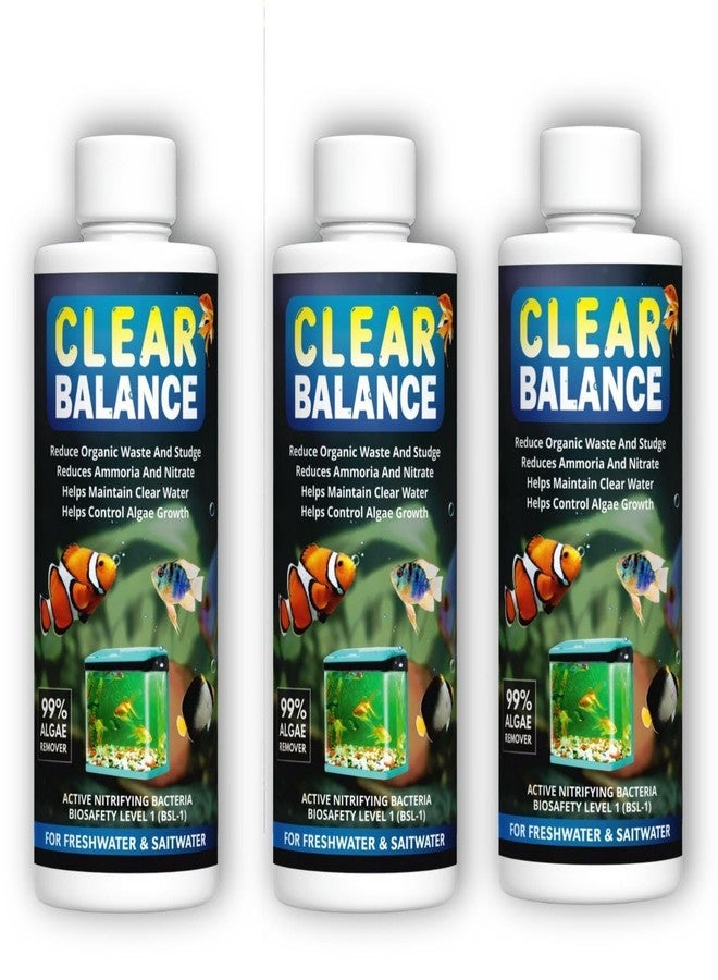 QUICZE Clear Balance Advanced Autometic Aquatic Remedies Aquarium Water Conditioner Combo for Fresh Water and Salt Water- (200ml Pack of 3) - Image 1